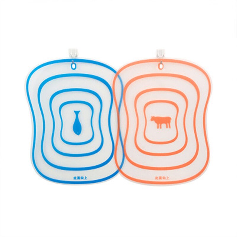 Portable Cutting Borad Plastic Non-Slip Chopping Borad Frosted Meat Vegetable Cutting Board Pad Kitchen Gadgets