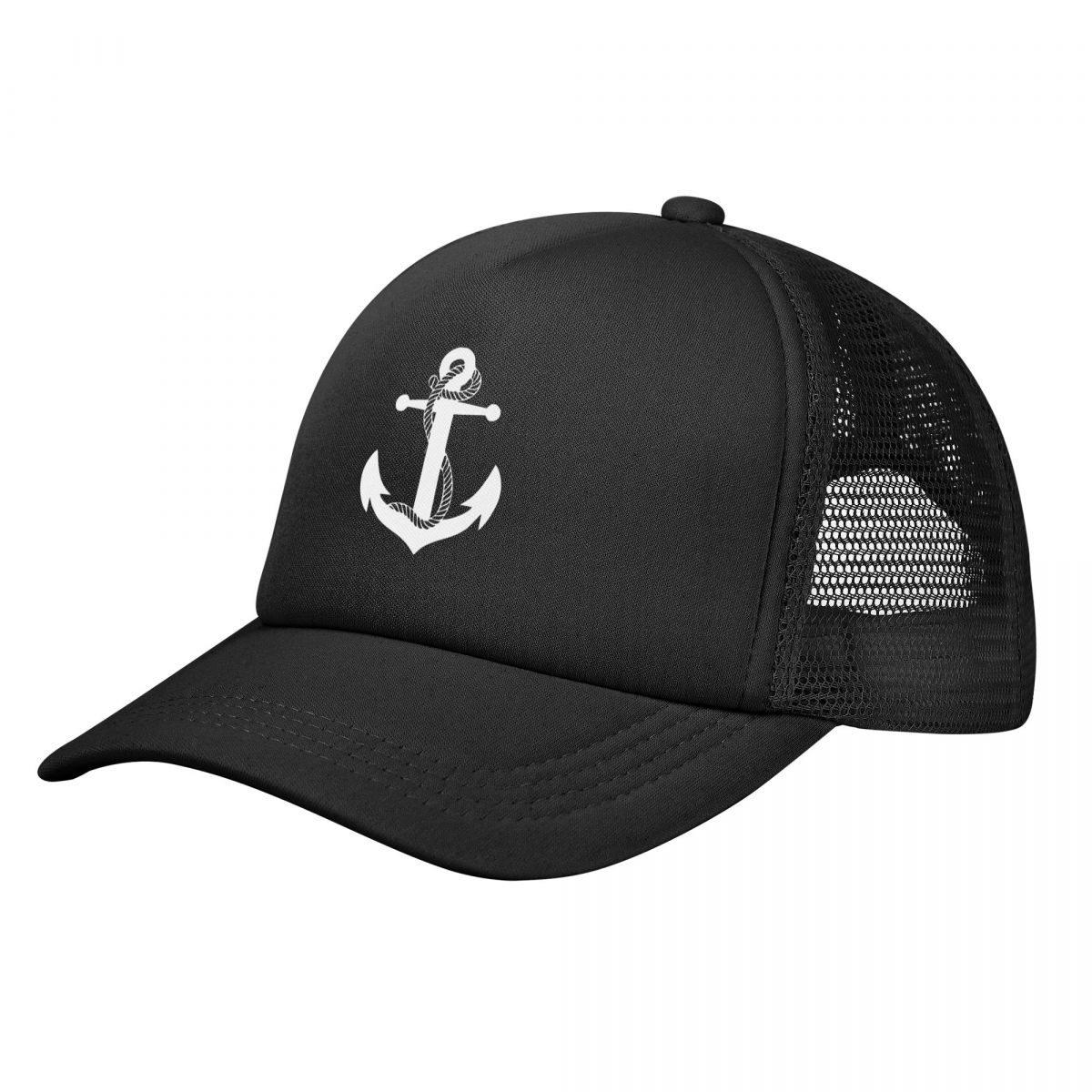 Gorra de béisbol de malla de capitán náutico, sombrero de sol ajustado, transpirable, Snapback, otoño