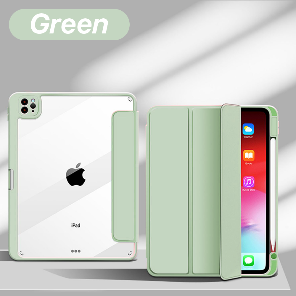 Nederlands Voor IPad 10.9 Air4 Air5 met potloodhouder Transparant geval voor IPad 5/6/7/8/9/10e Funda Mini 6 Pro 11 12.9In beschermhoes