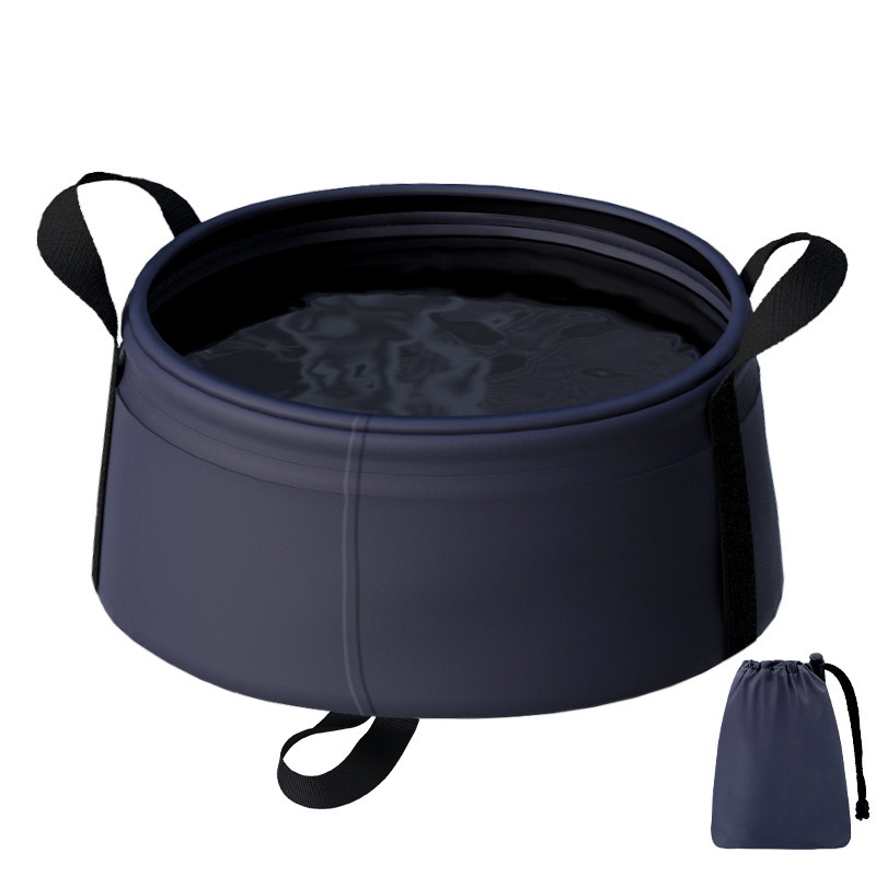 1pcs Portable Foldable Water Basin Travel Camping Shower Basin Facial Wash Basin Large Capacity Storage Basin for Outdoor Use