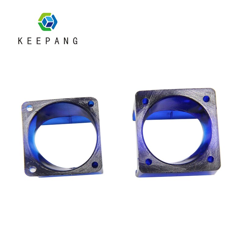 Keepang v6 v5 3d impressora extrusora suporte módulo e3d plástico azul ventilador duto suporte para ventilador de refrigeração 30x30x10mm