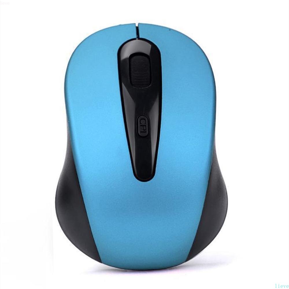 USB Optical Wireless Mouse 2000DPI Adjustable Receiver Optical Computer Gaming Mouse 2.4GHz Ergonomic Mice For Laptop PC Mouse: Blue