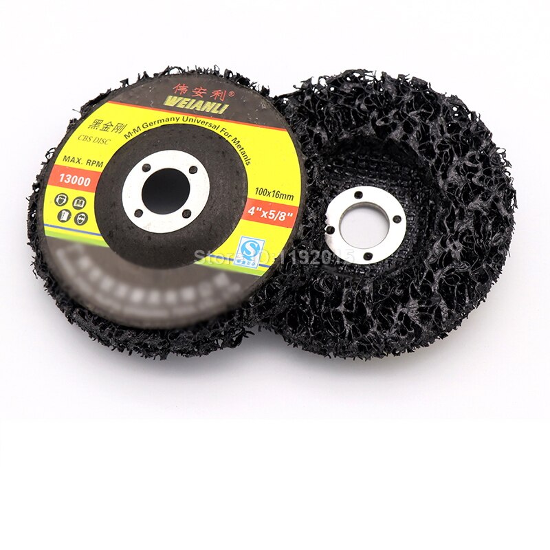 1 pièces disque abrasif roue peinture rouille enlèvement propre pour meuleuse d'angle noir diamant meulage émeri fraisage cercle pierre affûteuse
