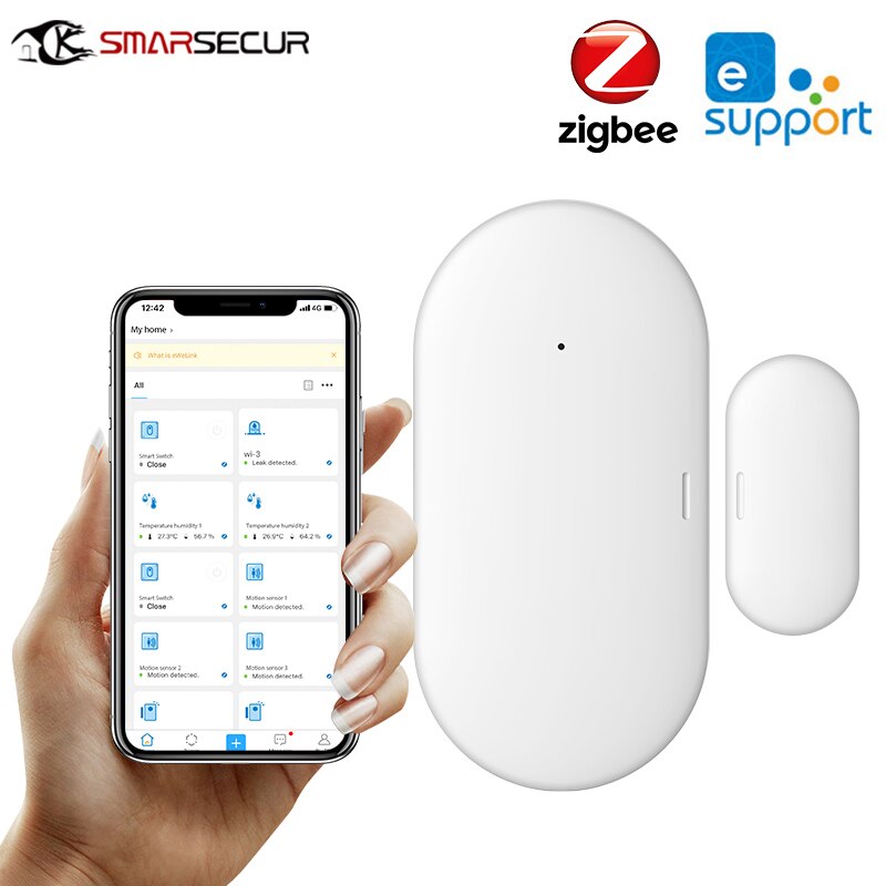 Ewelink Smart ZigBee 3.0 Door Window Contact Sensor Smart Home Wireless Door Detectors Open / Close APP Remote Alarm