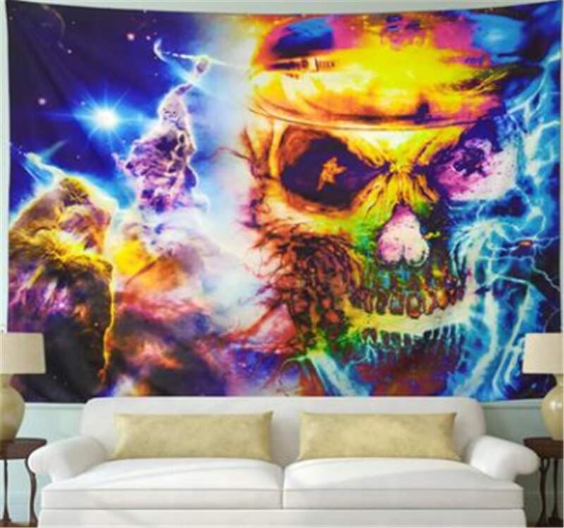 Tapiz de Mandala psicodélico, tapiz Hippie de pared de habitación, manta colgante, arte para decoración del hogar, adornos para el salón: 3