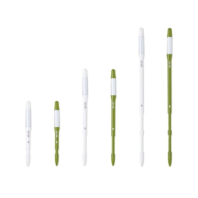 Sostee Aquameter, Sensor de humedad del suelo para plantas en macetas, comprobador de riego, sonda, (Blanco/verde, Grande/mediano/Pequeño, rellenable)