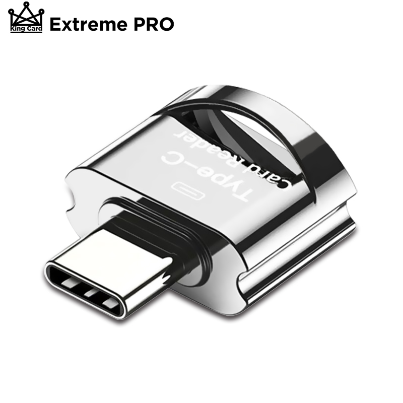 Micro Sd Kaartlezer Metalen Otg Adapter Usb Type C Tf Card Adapter Usb C Type Adapter Microsd Kaartlezer micro Sd Reader: Zilver
