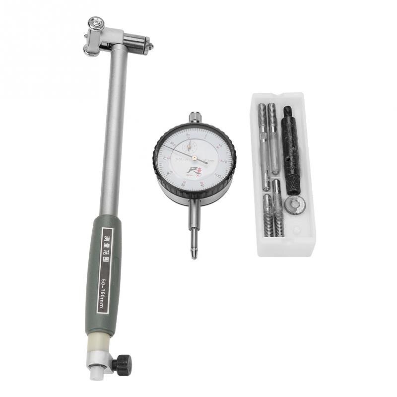 Dial bore gauge 50-160mm diameter dial indikator måling motor cylinder værktøjssæt