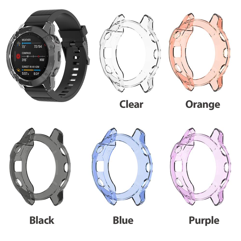 Protection Frame Shell For Garmin Fenix 6 6S 6X Case Replacement TPU Cover for Fenix 6 6s 6x pro smart watch accessories Shell