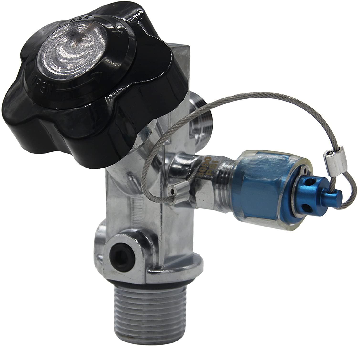 Lattergas systemer super hi-flo flaskeventil arbejde til nr. 16139 ( sort)