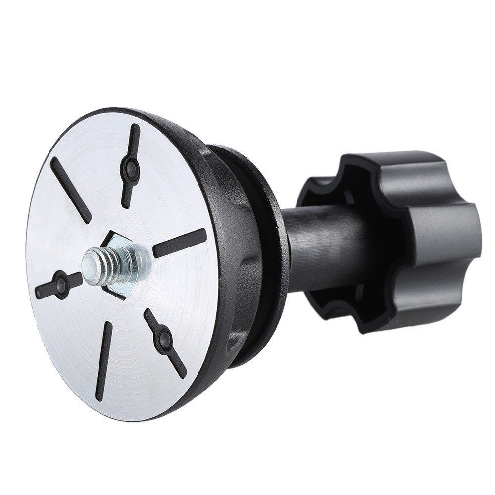 Adaptateur demi-boule plat au bol, 75mm, trépied à tête fluide, appareil photo DSLR