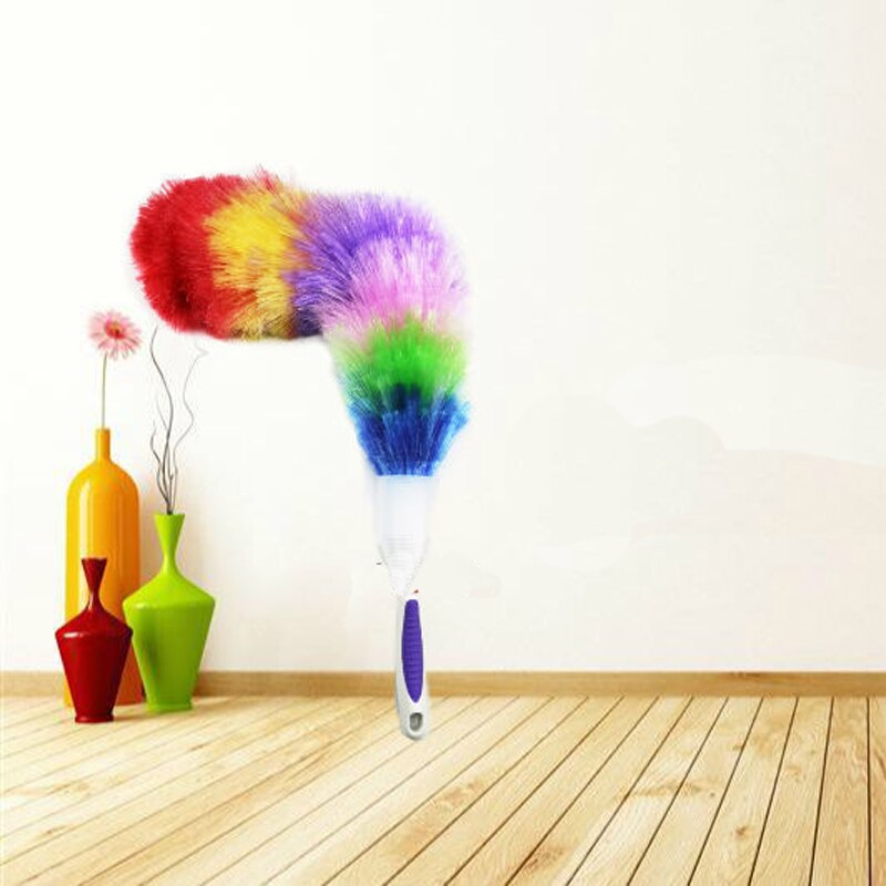 Plumero de polipropileno grande lavable para el hogar, limpieza electrostática del polvo, nueve juegos de cubiertas, herramienta de limpieza de muebles de 65CM
