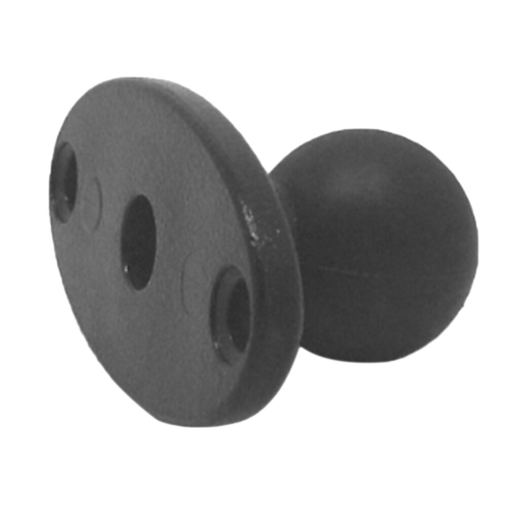 Marine Electronic 1-Inch Aluminum Ball Mount with Base, Black Finish
