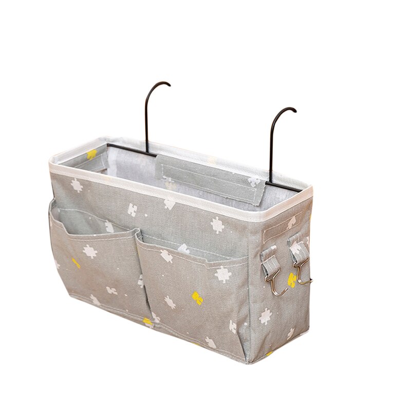 Bedside Storage Organizer Bed Desk Bag Sofa TV Remote Control Hanging Caddy Couch Storage Organizer Bed Holder Pockets: gray