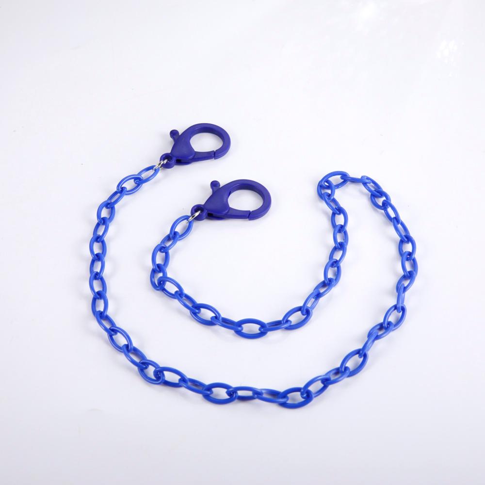 Teamer ansigtsmaske lanyards med store hummer klap farverige akryl briller kæde til børn solbriller strop kæde til maske 58cm