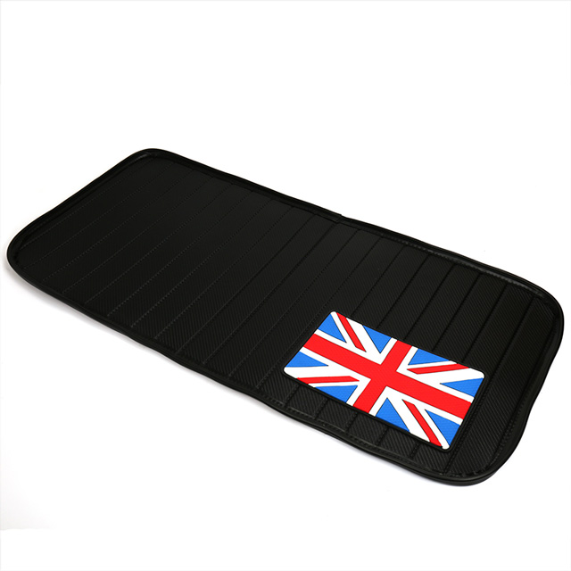 Auto Carbon Fiber Grain Leer Kofferbak Mat Voor Mini Cooper S Een F54 F55 F56 F60 Countryman Auto Accessoires Interieur styling: Red blue flag A / F60