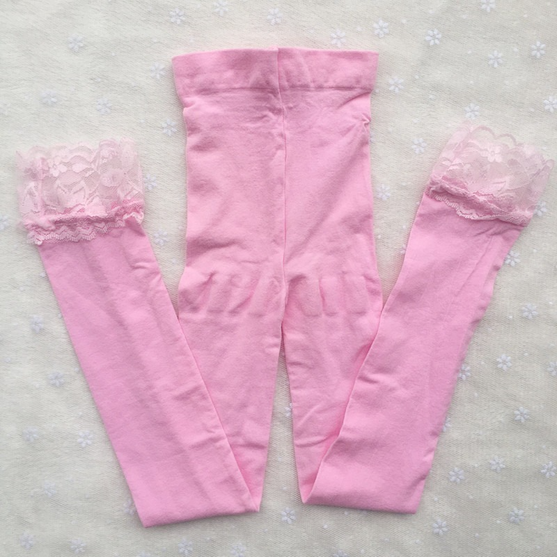 Meisjes Lente Herfst Kant Skinny Broek Kids Kleurrijke Leggings Kinderen Panty