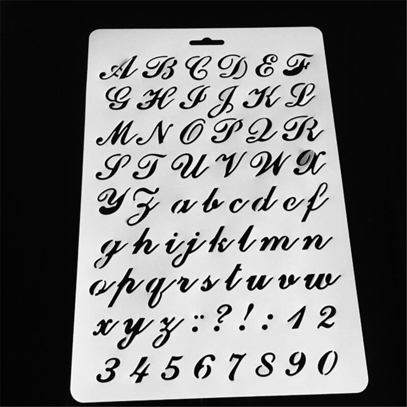 Letter Alphabet Number Layering Stencils Painting Scrapbooking Paper Cards Craft DIY Cutting Dies Stencil Children