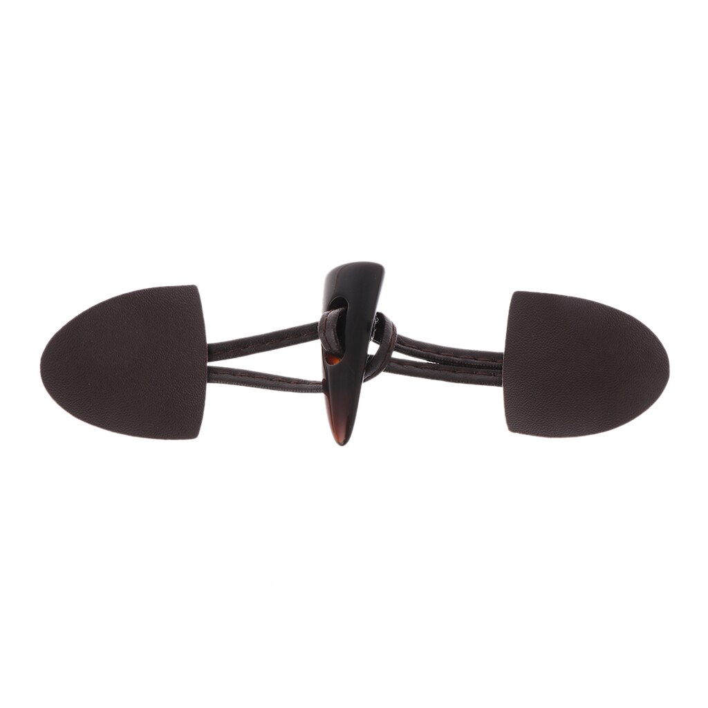 6 Pairs Leather Horn Toggle Closure Buttons Coat Jacket Duffle Shawl Clothes Sewing DIY Apparel Crafts D2TD: Coffee