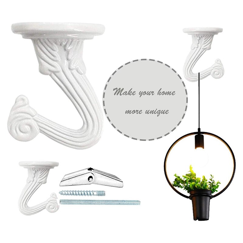 5 Stuks Metalen Vouwen Orchidee Haak Hardware Accessoires Met Montage Accessoires Wit