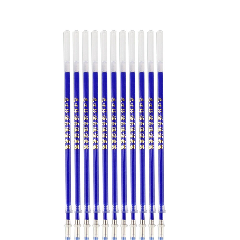 Refills læder 100 stk heat erase pen refills høj temperatur forsvinden pen beklædningsgenstand dash markør  dc156: Blå-bronsing