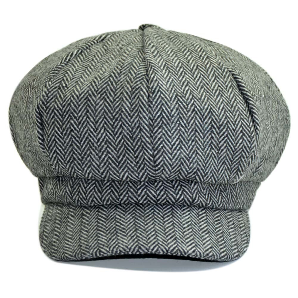 Gorros clásicos de Otoño Invierno para mujer, boina cálida para niñas, sombrero Octagonal para chicas,