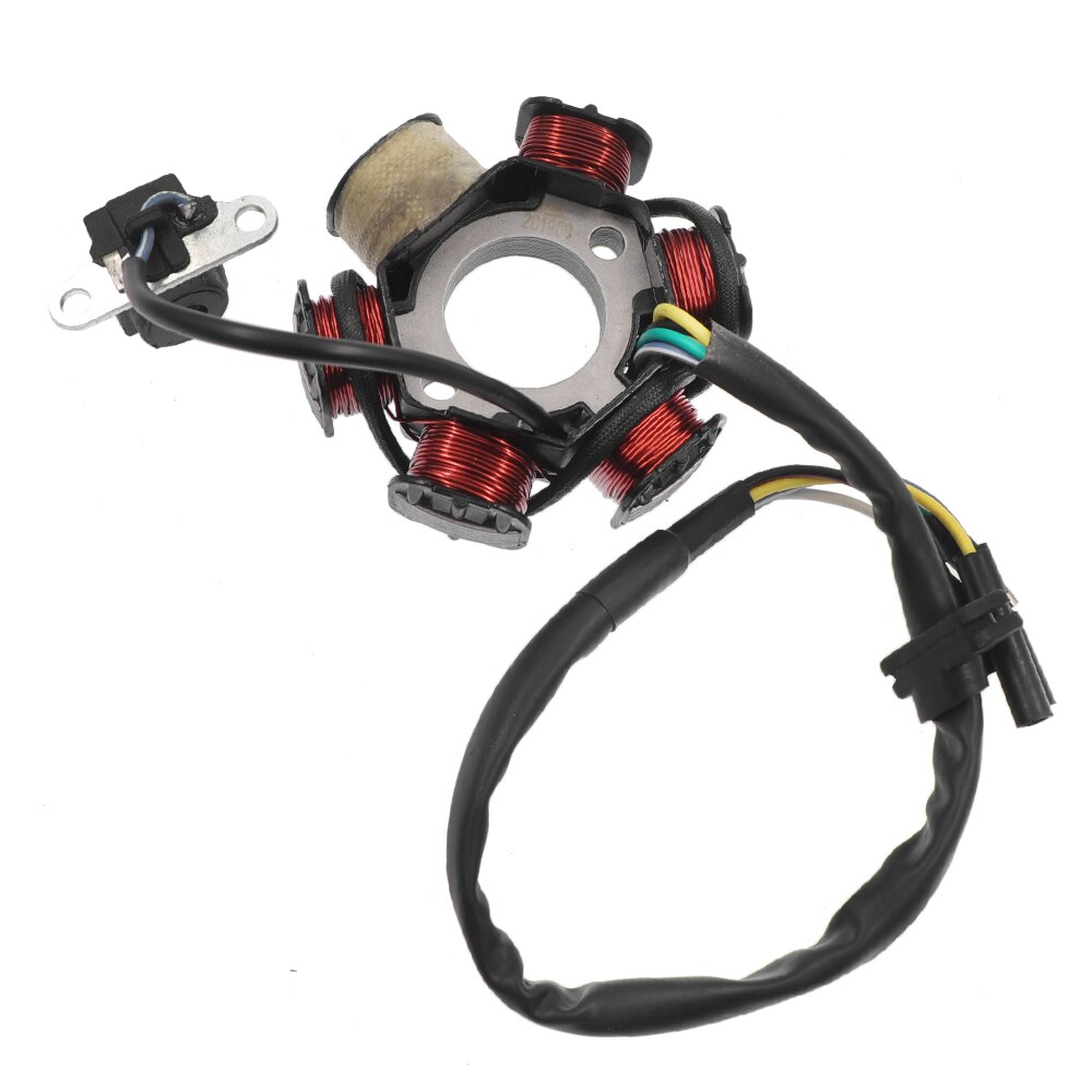 9 stk/sæt fuld komplet elektrisk ledningsnet cdi stator 6 spolestang tændingskontakt til motorcykel atv go kart 50cc 125cc