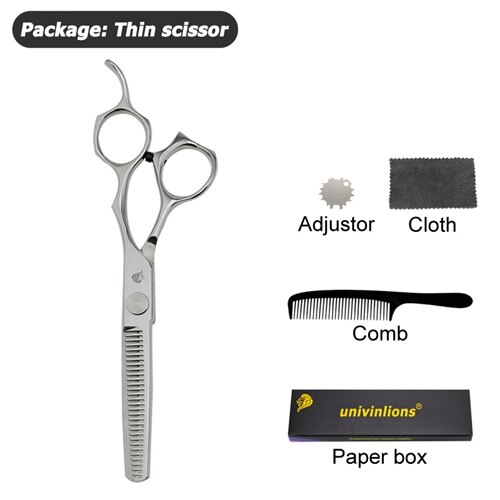 6.0 "japońskie nożyce robić cięcia włosów zestawy fryzjerskie japońskie nożyczki fryzjerskie gorące nożyce robić włosów profesjonalne narzędzia fryzjerskie: 1 thin scissors