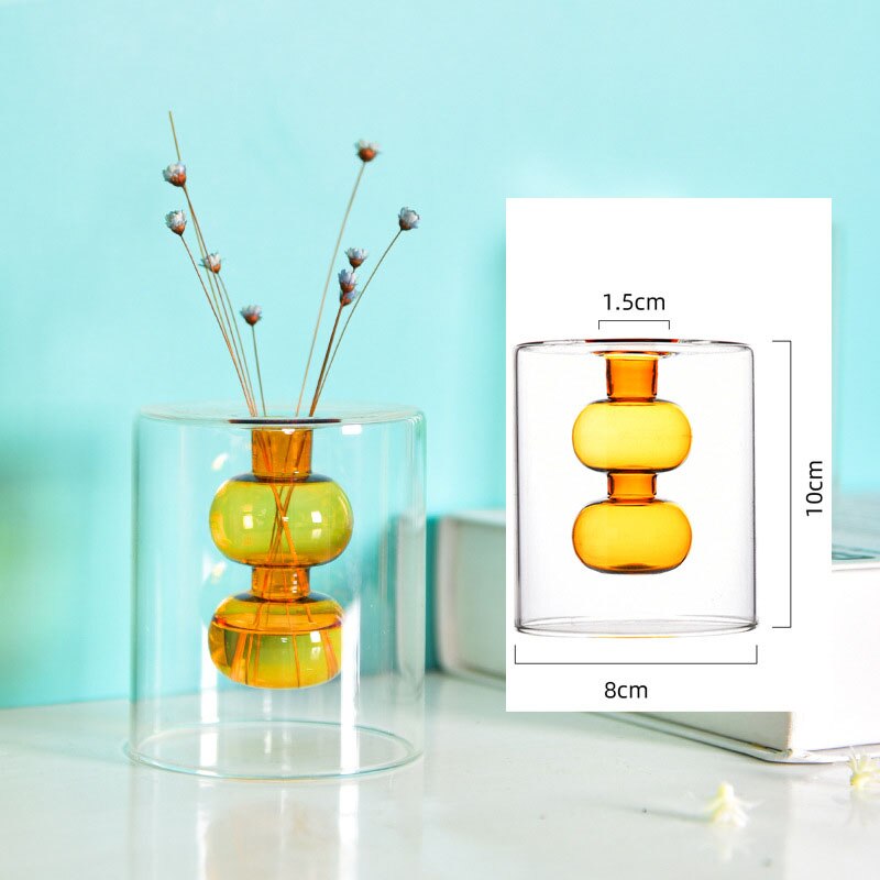 6 Vases Suspendus Transparents Pour Plantes Hydroponiques Ou Bougies - Décoration Micro-jardin, Intérieur