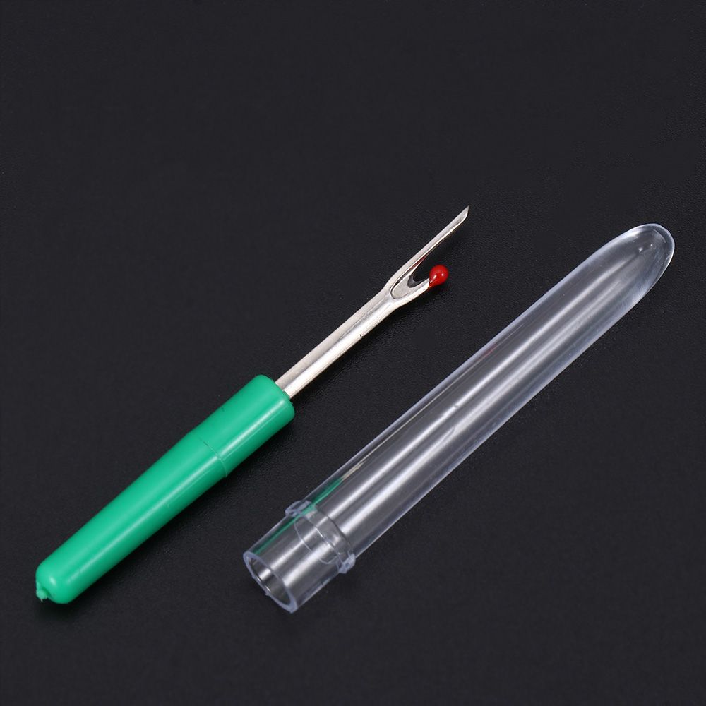 4 Pcs Stitch Remover With Plastic Handle Craft Thread Cutter Cross Seam Ripper Pointed Thread Remover DIY Needlework Sewing Tool