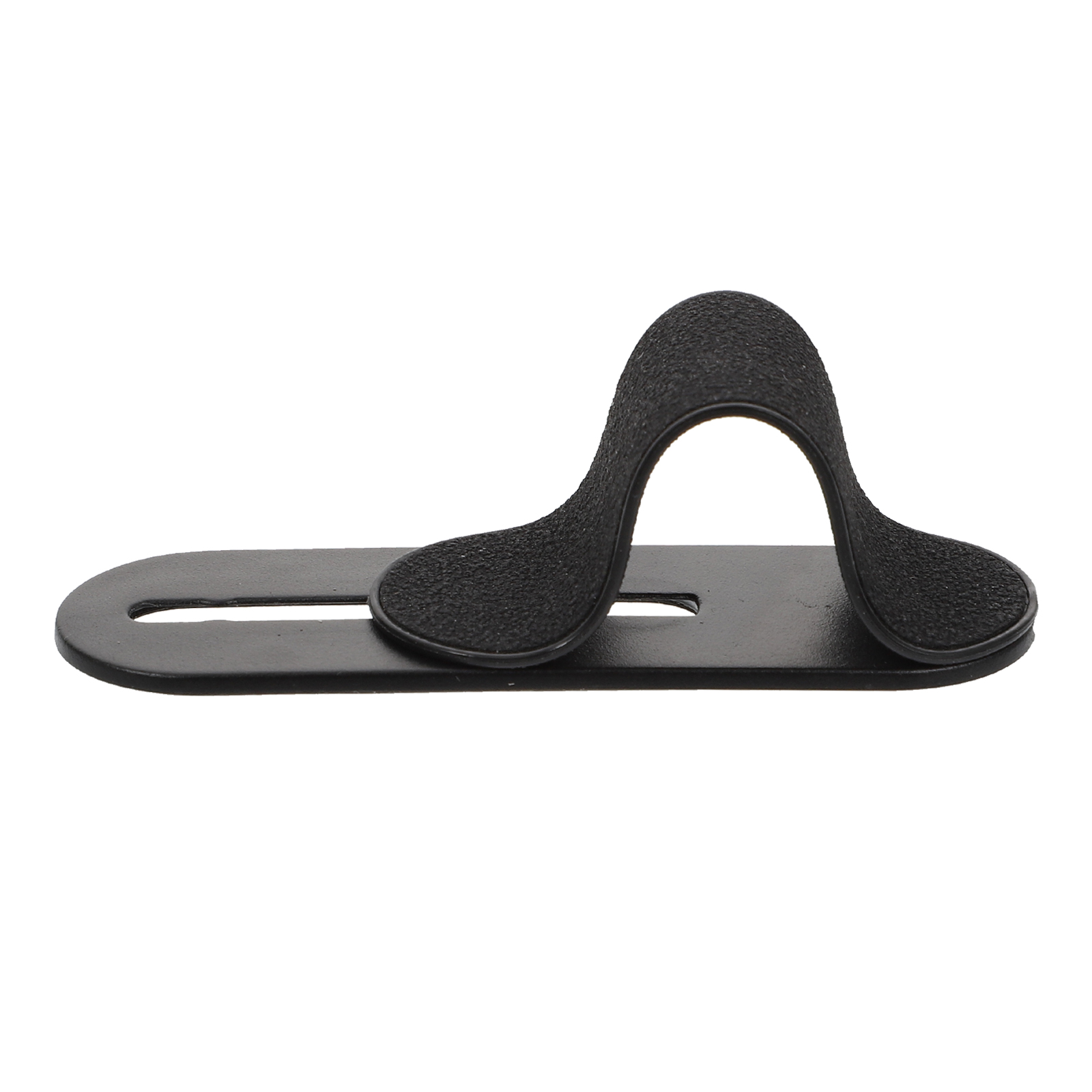 Ceinture support d'anneau de téléphone portable poignées de maintien de téléphone support en Abs poignée de doigt adhésive: Black