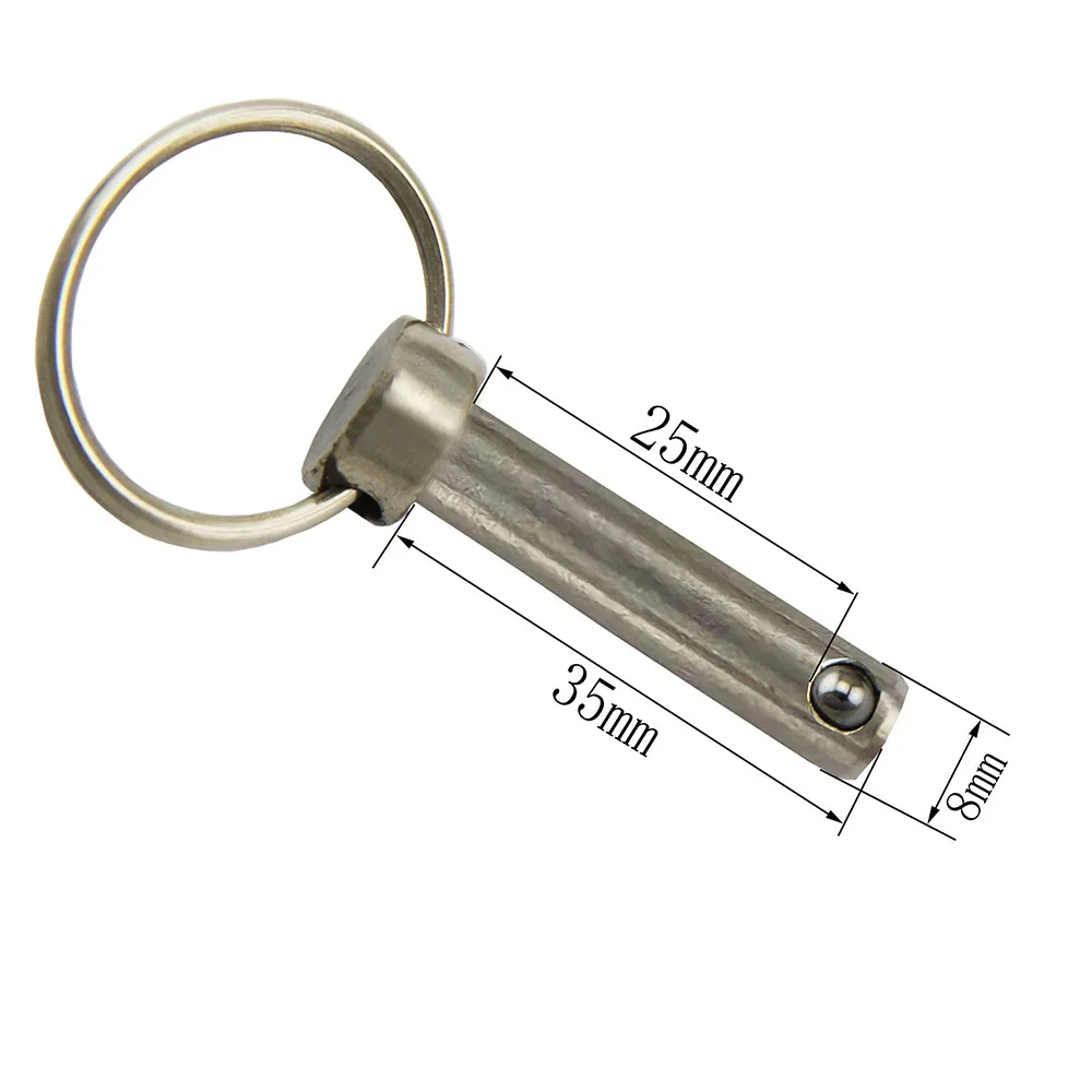 1 Piece Quick Release Push / Pull Ball Lock Pins Pin Diameter 6mm 8mm 10mm With Sprung Ball End: Chocolate