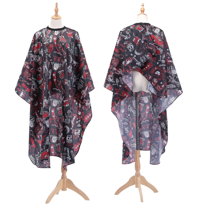 Patroon Kapsel Polyester Kapsalon Kapper Jas Kappers Schort Cut Lagen