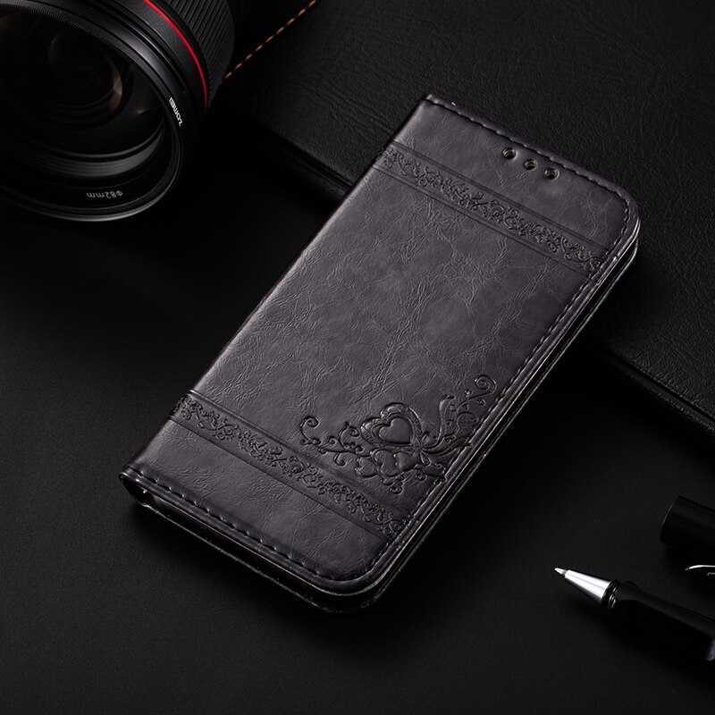 AMMYKI 5.5'For ASUS Zenfone 4 Selfie Lite ZB553KL Case PU leather Cover 5.5'For Asus ZenFone Live Plus X00LDA X00LDB case