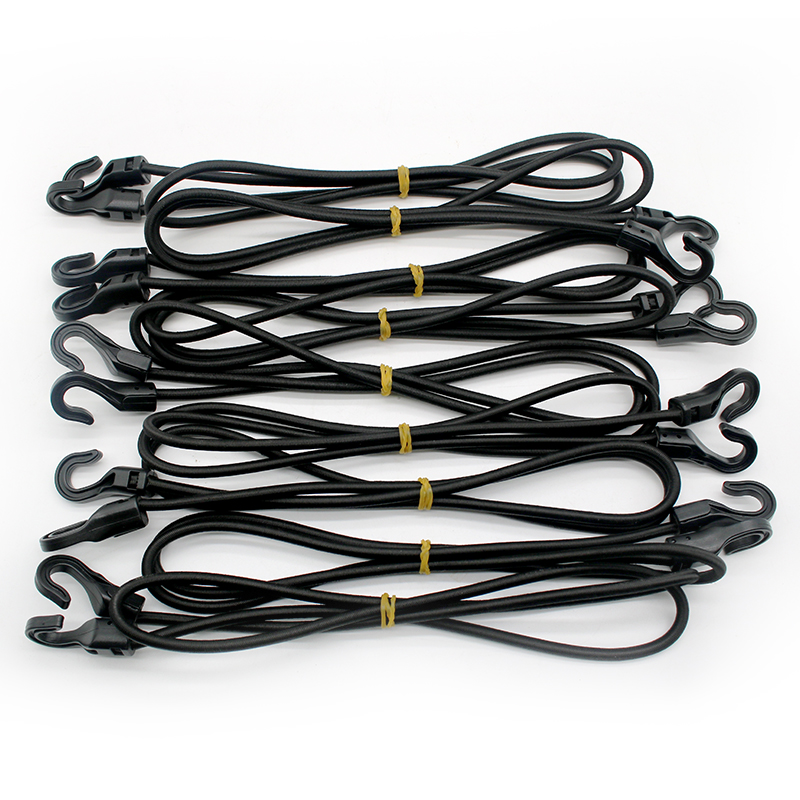 0.4m/1m/1.5m/2m Heavy Duty Elastico Bungee Shock Cord Strap Stretch Gancio di Plastica Bagagli Per Auto Tenda Kayak Barca Canoa Bici Corda cravatta