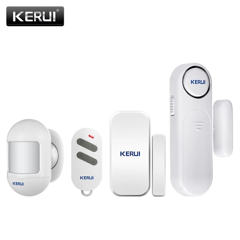 Corina 300ft 120dB Draadloze Deur/Raam Sensor Alarm Anti-Diefstal Deur Alarmen Afstandsbediening Voor Home Safety Security pir Rook: KIT7 Alarm
