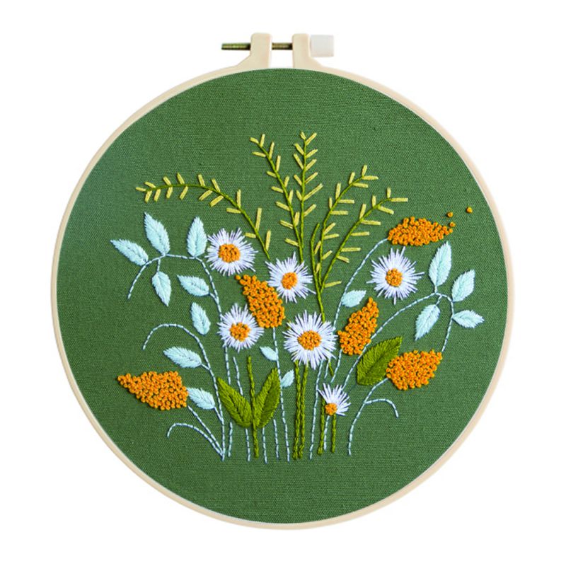 Diy Borduurwerk Bloem Handwerk Handwerken Voor Beginner Kruissteek Ambachten Hand-Gestikt Decor Schilderen Borduren Home Deco: G