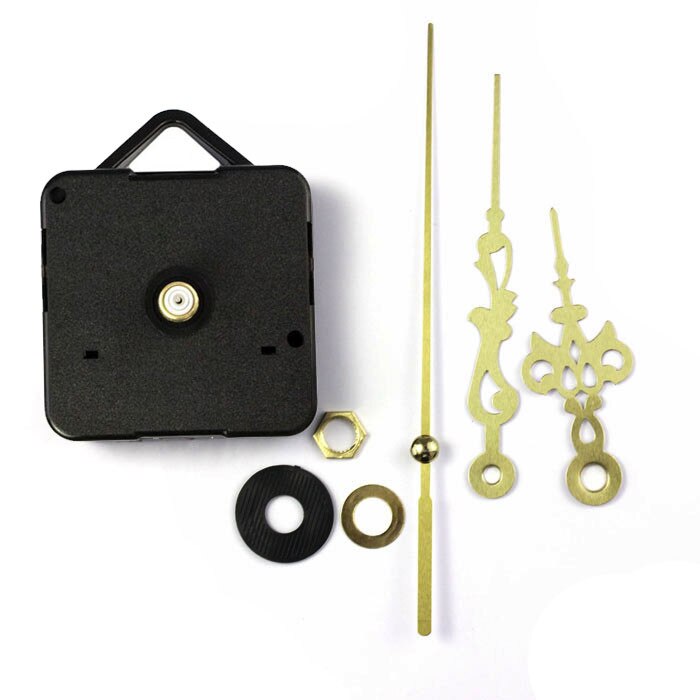 Clock Quartz Clock Movement Mechanism DIY Repair Parts Gold + Hands Clock Alarm despertador 0.988
