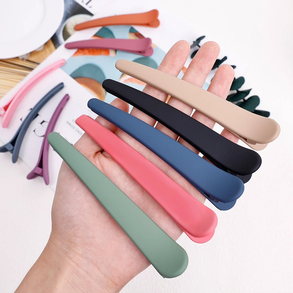 5 uds Clips de maquillaje niñas Clip de boca de pato mujeres Clip de pelo de plástico horquilla accesorios para el cabello abrazadera de sección peluquería