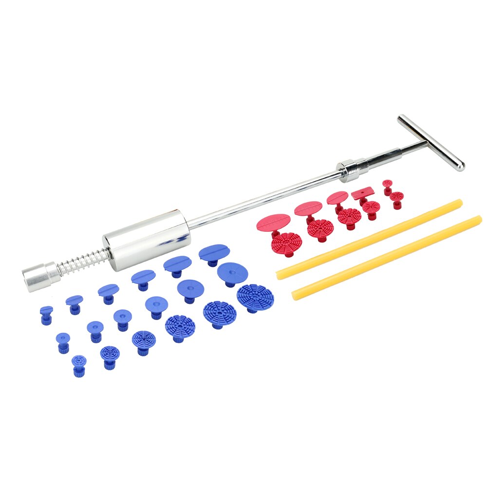 31 stks 2-in-1 Twee Manieren Puller Slide Hammer Tabs Zuignap Hand van Cars Verveloos Dent Repair Tools Kit Pak van Auto