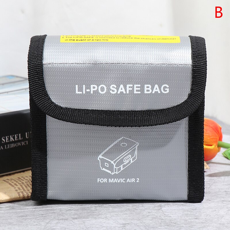 Safety Lipo Battery Portable Fireproof Explosion-proof Safety Lipo Battery Bag Fire Resistant for RC Lipo Battery: B