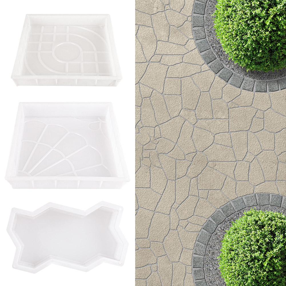 Garden Pavement Mold DIY Manually Propylene Paving Cement Concrete Mould