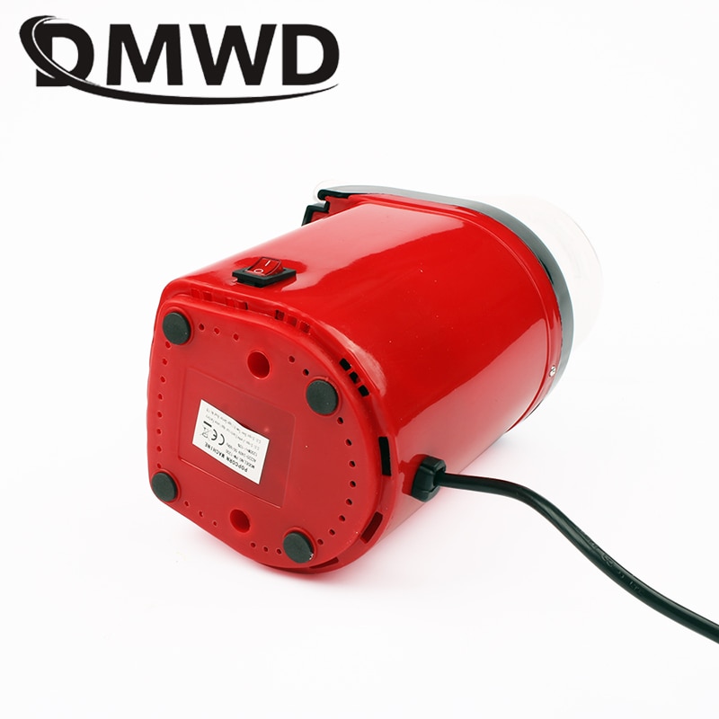 DMWD Electric Corn Popcorn Maker Household Automatic Mini Air Popcorn Making Machine DIY Corn Popper Children 110V 220V