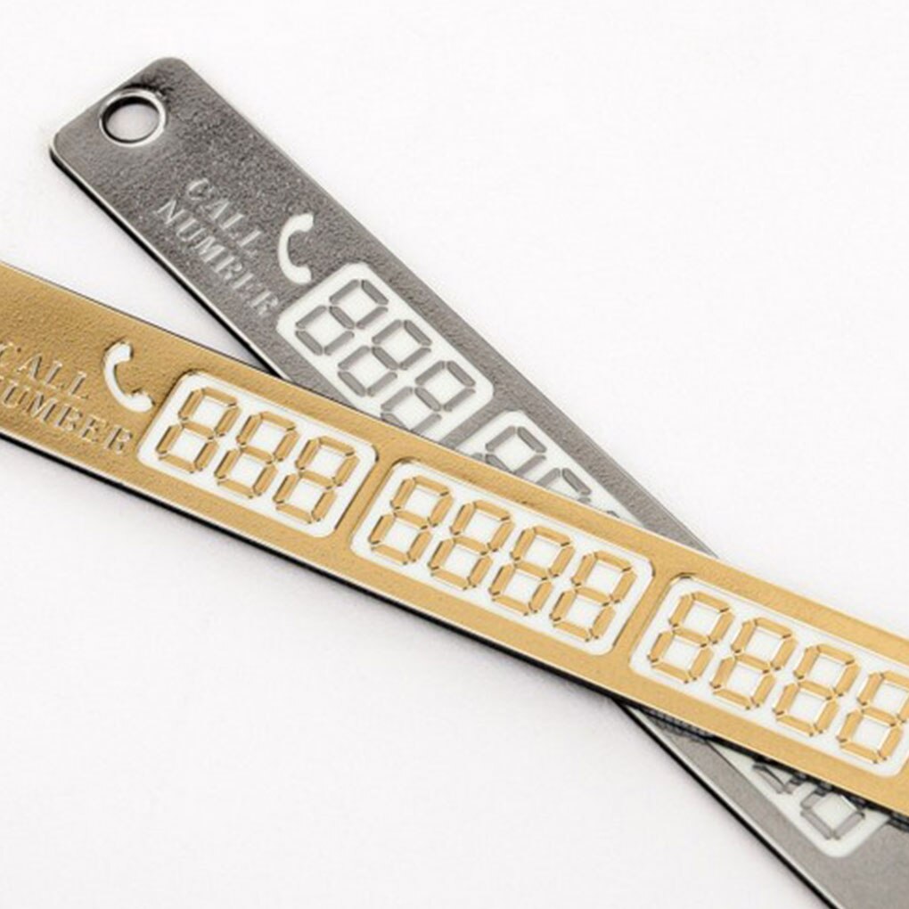 Auto stickers tijdelijke parkeerkaart notificatie nacht lichtgevende zuignap kaart telefoonnummer willekeurige kleur