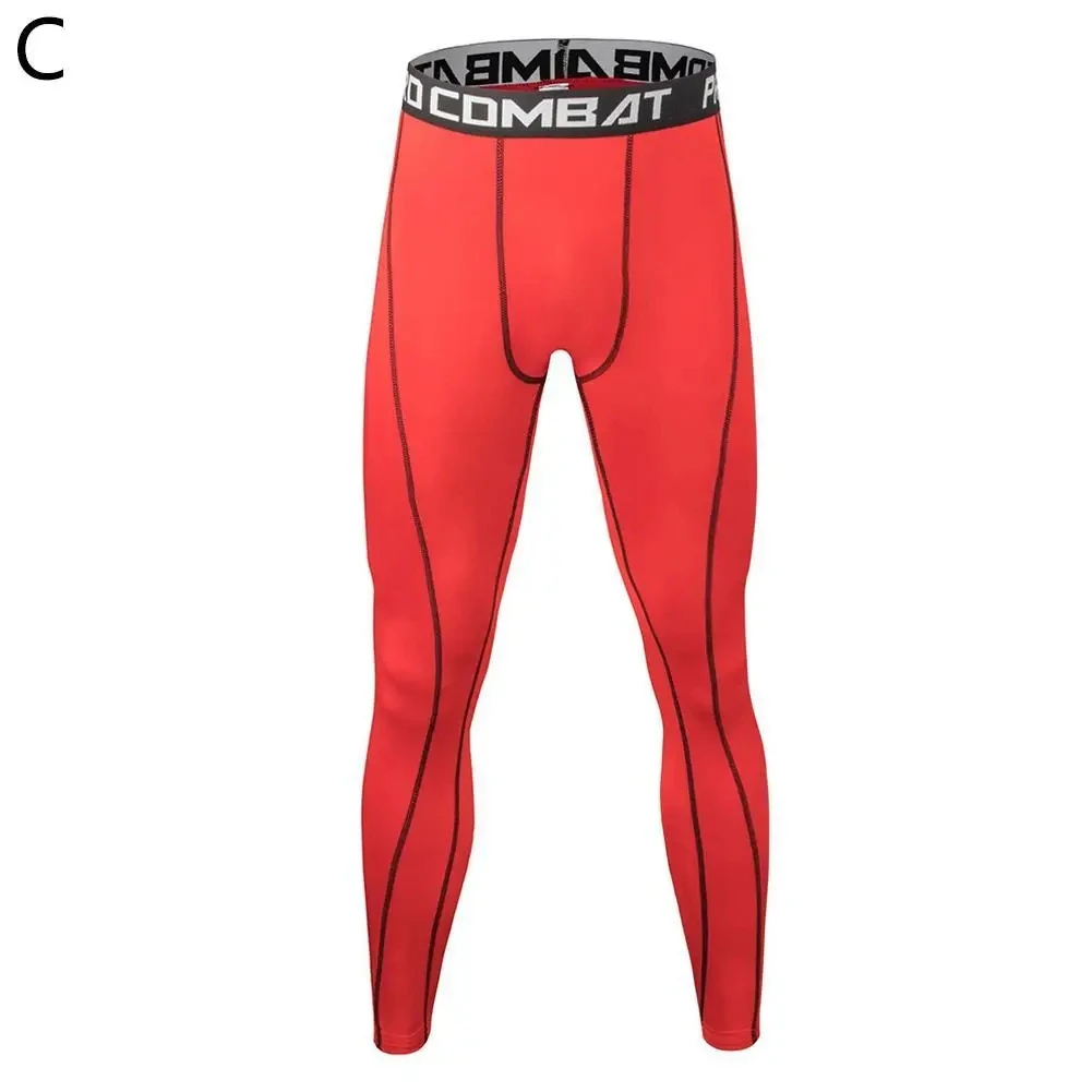 Leggings herre fitness løbetights herre kompressionsbukser fitness jogging lange bukser yoga træningsbukser