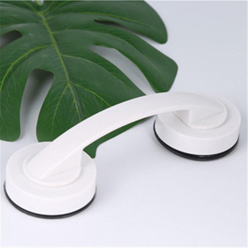 Bathroom Sucker Handle Toilet Seat Armrest For Glass Door, Refrigerator, Cabinet Safety Handles Grab Bars Anti-slip Handrails: M - white