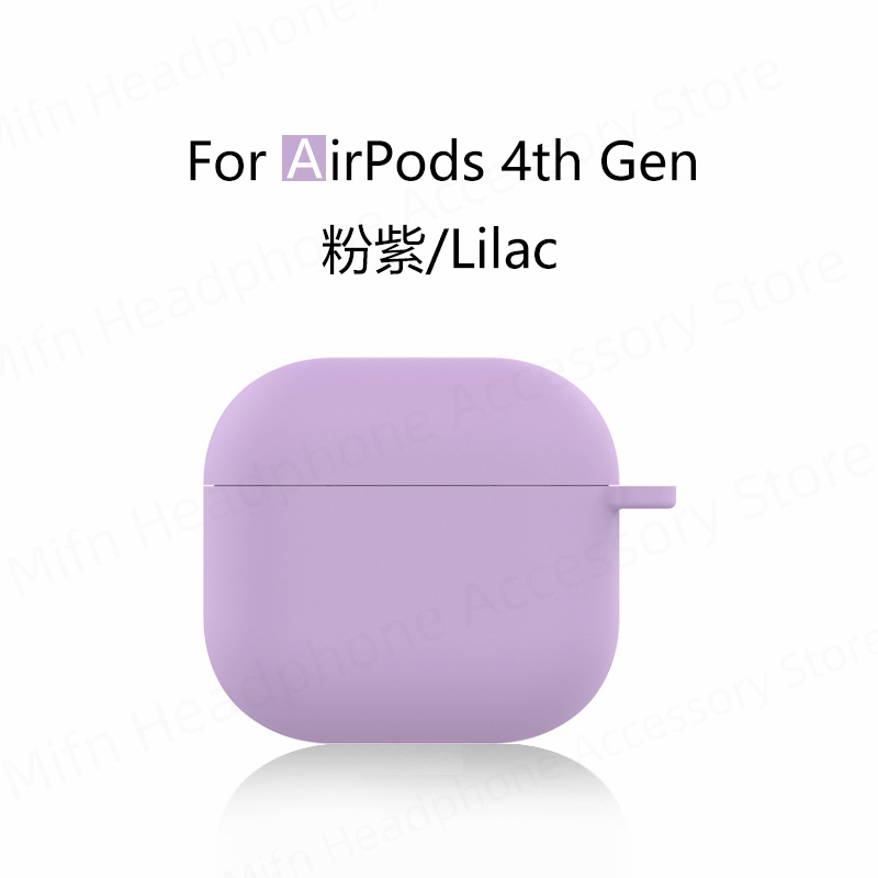 Para nuevos airpods 4 funda para auriculares apple funda protectora de silicona líquida para airpods 4 funda para auriculares inalámbricos Bluetooth: Marfil
