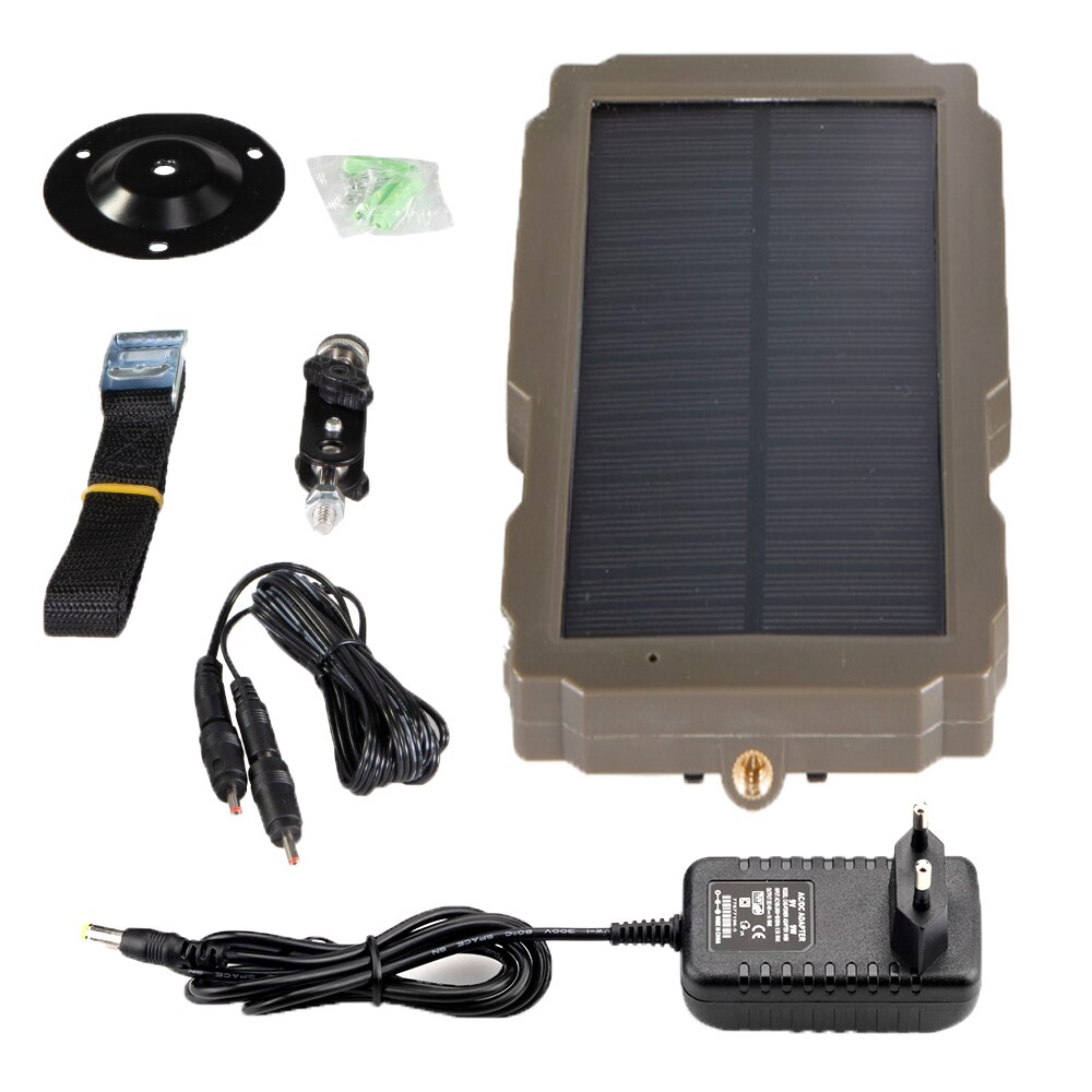 Udendørs solpanel solenergi oplader batteri til suntek 9v hc900 hc801 hc700 hc550 hc300 trail kamera