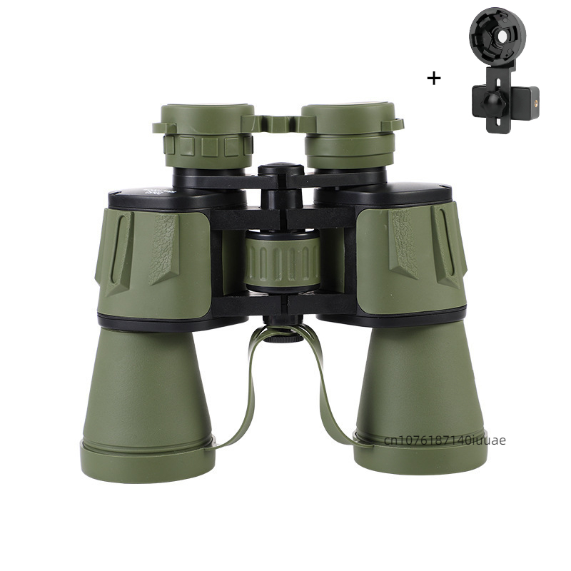 20x50 Binoculars, High Magnification, High-definition, Green Film, Large Eyepiece, Outdoor Travel, Hunting Telescope: Blue