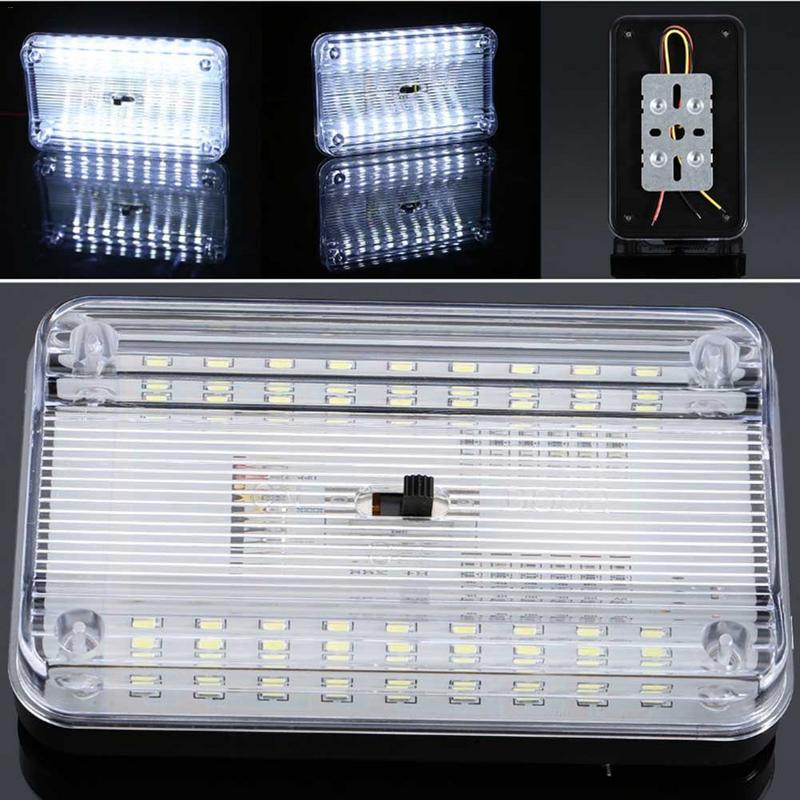 12V 36 LED Car Roof Lamp Universal Trunk Lamp Ultra Thin Waterproof High Brightness Car Vehicle Interior Lights